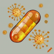 Virus drug treatment simulation